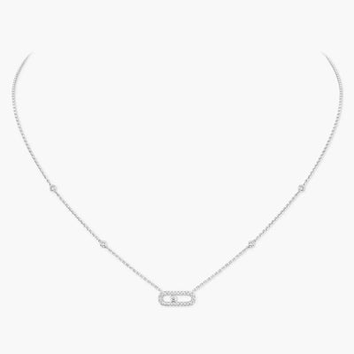 EXCLUSIVE | Mollyanne Diamanté Uno Necklace – Silver
